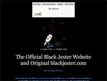 Tablet Screenshot of blackjester.com